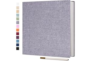 Vienrose Large Photo Album Self Adhesive for 4x6 8x10 Pictures Scrapbook Album DIY Scrap Book 40 Sticky Pages with A Metallic Pen