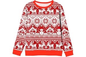 Arankhiger Unisex Kinder Weihnachten Sweatshirts Lange Ärmel Xmas Print Pullover 116-164