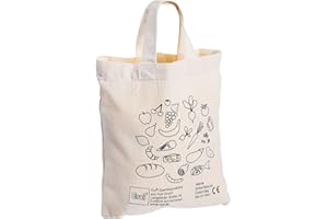 Sklep spożywczy Pretend Role Play - bawełniana torba na zakupy do koloru na ilustracjach, od Erzi