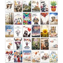 Lot De 10 Cartes à Billets Aquarelles Art Déco Femmes & Enfants - Vistaprint, USA