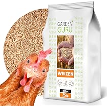 GardenGuru Weizen Vogelfutter 5kg – Für Hühner, Wildvögel, Kaninchen & Nager