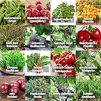 Samen Gemüse Set"indoor-Mix" - perfektes Saatgut (100% Natursamen) für Balkon, Gewächshaus, Wohnung, Terasse…