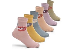 AISYEE Chaussette enfant sans couture chaussettes enfant coton chaussettes garcon pour toute la saison lot de 6 paires