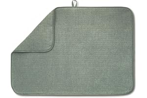 Bellemain Geschirrmatte, Mikrofaser, sehr saugfähig, 61 x 43,2 cm, Grün