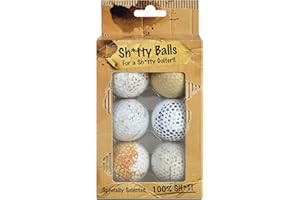 on par SH*tty Novelty Fun Rubbish Golf Balls - These are The Ideal Golf Gifts for Worlds Worst Golfer