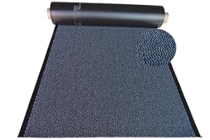 MERTEX Schmutzfangläufer Meterware 90 cm blau-schwarz meliert - ohne Rand an den Schnittkanten (90 x 300 cm, blau)