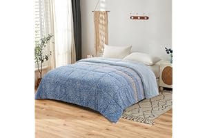 NH NOVOTEXTIL HOGAR Novotextil- Edredón de invnierno Estampado Reversible de Fibra Hueca siliconada. Densidad 350 Gramos. (Cama 135(230x260), Nagoya)