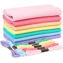 Lot De 7 Feuilles Tissu Feutre Doux 20x90 Cm - Couleurs Chair Assorties - ZAIONE