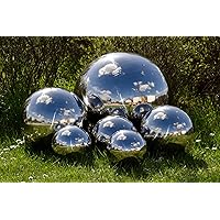 Köhko Gartenkugel 4-150 cm (Größe 3 cm) poliert aus hochwertigem Edelstahl Dekokugel Gr. 3 cm