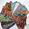 The Fabric Guys 5pc Fat Quarter Fabric Bundle 100% Cotton Batik Randomly Assorted Prints