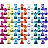 80 Stück Bunte Magnete 11x17mm - 8 Farben Für Whiteboard & Kühlschrank