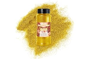 ASLANKA 140g Paillettes Fines, Paillettes pour Visage Brillante pour Décoration pour Créatifs, Maquillage, Corps, Résine époxy - Or