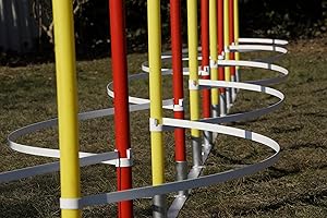WUZZMANN Agility-SLALOMBÖGEN/TRAININGSBÖGEN FÜR SLALOMSTANGEN-Durchmesser 24mm - 29mm, OHNE STANGEN!