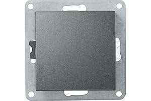 MC POWER McPower Flair - Interruptor de luz (250 V ~/10 A, UP), color antracita, mate