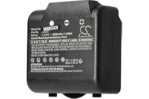 vhbw batteria compatibile con IMET M550 Ares, M550S Thor, BE5500, BE3600, M550s Radiocomando Industriale, Telecomando (2000mAh, 3,6V, NiMH) - Nero