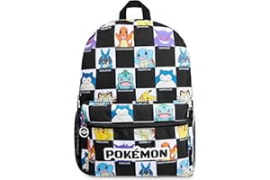 Pokémon Sac a Dos Enfant Adolescents, Pikachu Sac Ecole Garcon pour Sports de Voyage PE, Rentree Scolaire, Cadeau Enfant