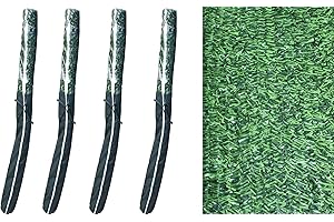 Pal Ferretería Industrial Rollo de seto Artificial ignífugo Verde de ocultación 3x2m (4- Rollos seto 3x2m)