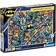 Clementoni 39575 Batman – 1000 Teile Impossible Puzzle, Geschicklichkeitsspiel für die ganze Familie, buntes Legespiel, Erwac