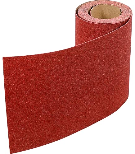Goodway Schleifpapier-Rolle 115 Mm X 10 M – Korn 180 Aus Aluminiumoxid Für Holz, Metall & Kunststoff