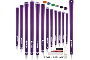 SAPLIZE Golfgriffe, 13er-Set mit komplettem Regripping-Kit, Standard / Midsize, Golfschlägergriffe aus Gummi