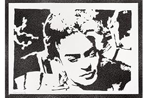 moreno-mata Frida K... Autentico Graffiti Hecho a Mano Handmade Poster Cuadros Decoracion Salon Modernos Regalos Originales para Hombre y Mujer