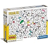 Clementoni 39804 Impossible Peanuts-Puzzle 1000 Teile Für Erwachsene Und Kinder 14 Jahren, Geschicklichkeitsspiel Für Die Gan