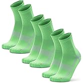 DANISH ENDURANCE Running Socks with Precision-Fit, Lightweight & Breathable Quarter Sports Socks for Gym & Workouts, for Men 