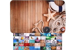 ‎SANILO Sanilo Badteppich, viele schöne Badematten zur Auswahl, Badvorleger sehr weich und rutschfest, waschbar und schnelltrocknend (70 x 110 cm, Maritime)