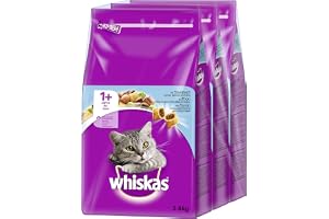 WHISKAS Adult 1+ med tonfisk 325944-1 Kattmat, 3,8 kg x 3 stycken