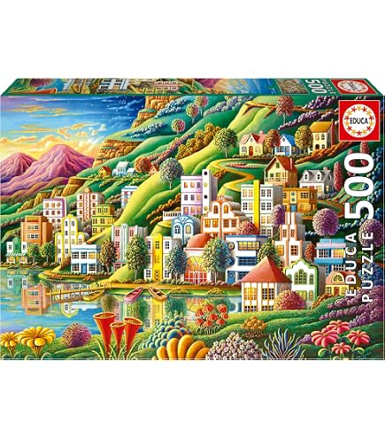 Educa – Puzzle 500 Pièces « Le Petit Oiseau Va Sortir », 48x34 Cm, Colle Fix Puzzle Incluse, Dès 11 Ans