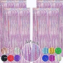 2 Regenbogen Lametta Vorhänge 1x2 M – Glitzernde Türdekoration Für Partys, Hochzeiten & Fotohintergrund