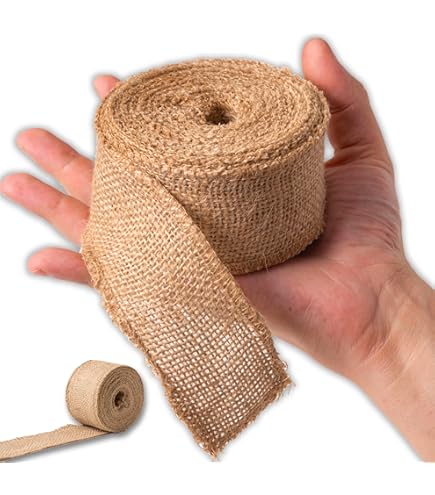 Creative Deco Jute Lint | Rol 20 cm Breed 10 m Lang | DIY Kunst & Handwerk Geschenkverpakking Ambachten | Natuurlijke Bruine Stof | Decoratieve Rustieke Boho Tafelloper | Bruiloft Partij