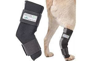 NATURE PET Attelle de Protection de l’Articulation Tarso-métatarsienne à 135° pour Chien/attelle de l’Articulation tarsienne pour Chien/attelle remplaçant Le Pansement - M