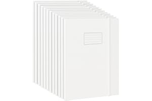 JiaWei 12 sztuk teczek A4, szerokość 1,13 cm, z bardzo grubego kartonu o gramaturze 350 g/m² z 3 klapkami, do teczki DIN A4, z etykietą i gumowym ściągaczem, nadają się do archiwizacji dokumentów -