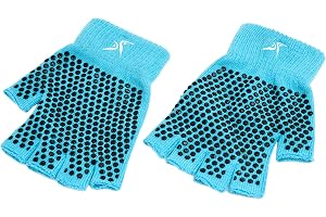 ProSource Fit Grippy yogahandskar en storlek halkfria fingerlösa handskar