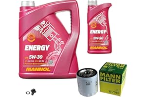 EISENFELS Inspektionspaket Wartungspaket Filterset mit 6 L Motoröl 5W-30, Ölfilter, Verschlussschraube