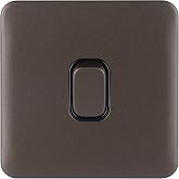Schneider Electric Lisse Screwless Steckdose – Schraubenlose Designsteckdose In Mokka-bronze Mit Schwarzem Einsatz, 5 A