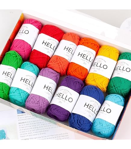 20Pcs Multicolor Milk Cotton Yarn For Crocheting - Super Soft Skin-Friendly Yarn Set For Baby Hats, Garments, Knitting Projects - View #5