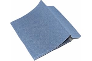 ILC MERCERIE PARADIS Percale Thermocollant Bleu jean clair -12 x 45 cm - Pièce De Réparation Thermo Adhésive Tous Tissus. (Plusieurs couleurs au choix)