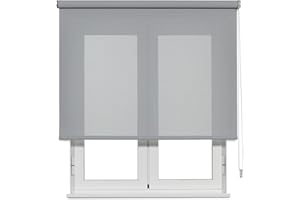 VIEWTEX | Estor Enrollable Screen Apertura 10% Perla Gris 135 X 190cm | Fabricado en España | Garantia 5 años