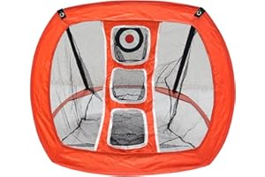 Tuoservo Golf Chipping Net Indoor Outdoor Collapsible Golf Accessories Portable Square Golf Chipping Practice Net, for Accuracy and Swing Practice