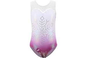 Sinoeem Ragazze Ginnastica Leotards Balletto Body Costumi di Danza per Bambini da 5 a 14 Anni