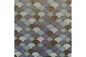 aufodara Tessuto al Metro Stoffa Stile Giapponese Cucito Creativo DIY Fatto a Mano Patchwork Decorativo Tovaglia Tenda, Stoffa al Metro Larghezza 145cm (50x145cm, Colore-02#)