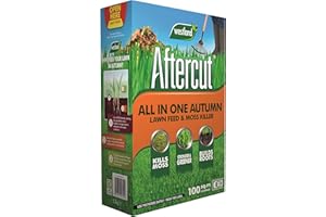 Aftercut 20400456 All In One Autumn Lawn Care (Lawn Feed and Moss killer), 100 m2, 3.5 Kg, Natural