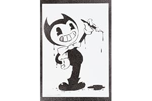 moreno-mata Real Handmade Graffiti Ben... BATIM Gamer Poster Room Decor Home Wall Art Decoration Bedroom Gifts for Men and Women