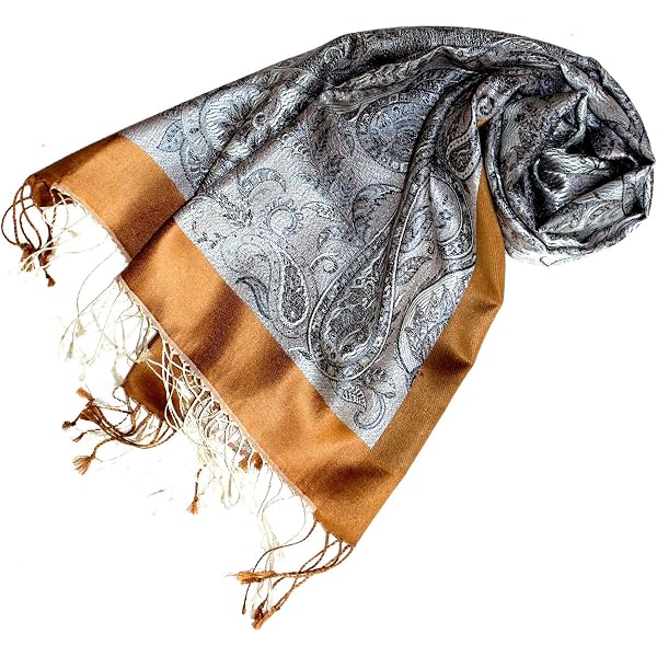 Écharpe Pashmina 100% Soie Lorenzo Cana - 70x190cm, Fait Main, Plusieurs Coloris