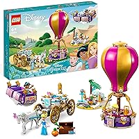 LEGO Disney Princess Il Viaggio Incantato della Principessa con Mini Bamboline Cenerentola, Jasmine e Rapunzel, Cavallo e Car