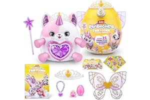 Rainbocorns Fairycorn Princess Series 6 Tee-Are the Kitty - Collectible Plush - Magical Fairy Princess Surprises, Cuddle Plush Stuffed Animal, Stickers (Kitty)