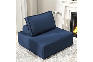 PurrJoys Loungesessel Moderne, Sofa, 1-Sitzer-Sofa aus Stoff mit Verstellbarer Rückenlehne, Einzelsofa, Relaxsessel, Lounge&Cocktailsessel, Sofa Couch für Wohnzimmer, Schlafzimmer, Gästezimmer