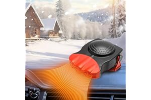 JMGRTYT Chauffage Voiture 12V 150W, Chauffage Voiture Allume Cigare, Chauffage soufflant 2 en 1 pour Voiture, Anti-buée pour Pare-Brise dégivreur, pour Tableau De Voitures, Les Jeeps